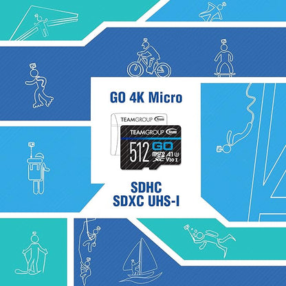 TEAMGROUP GO Card 512GB MicroSDXC UHS-I U3 V30 4K - Image 5