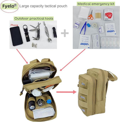 Tactical Pouch Water-Resistant Molle Multi Functional EDC Tool Compact Bag - Image 7