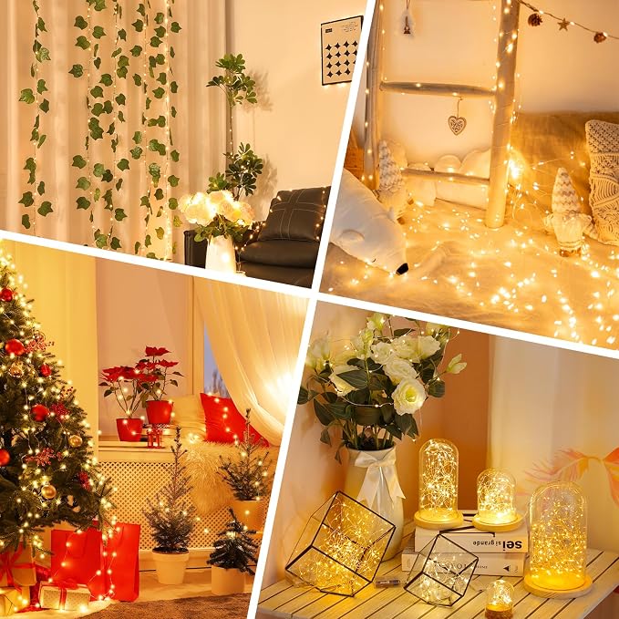 64FT Fairy Lights Battery Operated, LED String Lights - Image 6
