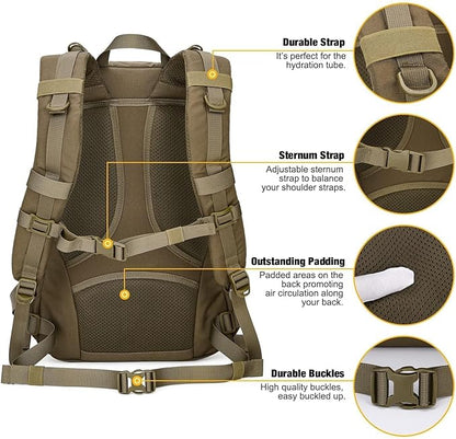 Mardingtop Small Tactical Backpack, Molle Hiking Backpack - Image 6