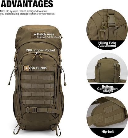 Mardingtop 50L Hiking Backpack, Backpacking Backpack - Image 4