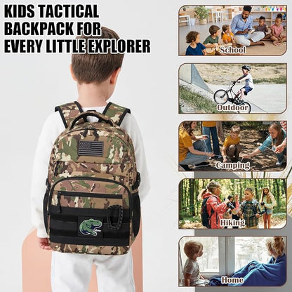 Kids Tactical Backpack Army Molle Bookbag Military Boys Backpack - Image 6