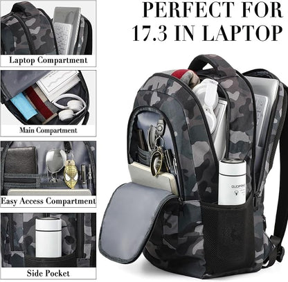 BIKROD Travel Laptop Backpack for Men, Backpacks for School Teen Boys, Business - Image 4
