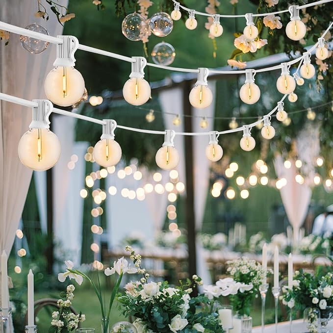 200 Feet White String Lights for Outside G40 Patio Lights Waterproof - Image 8