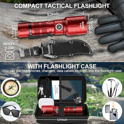Banral Flashlights High Lumens Rechargeable, Super Bright Long Range Small - Image 2