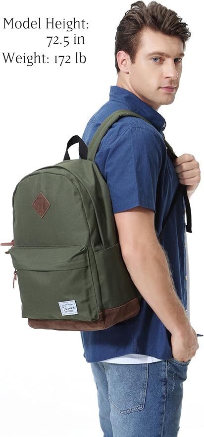 Backpack for Men Women, VASCHY Classic Water-resistant Lightweight Travel - Image 6