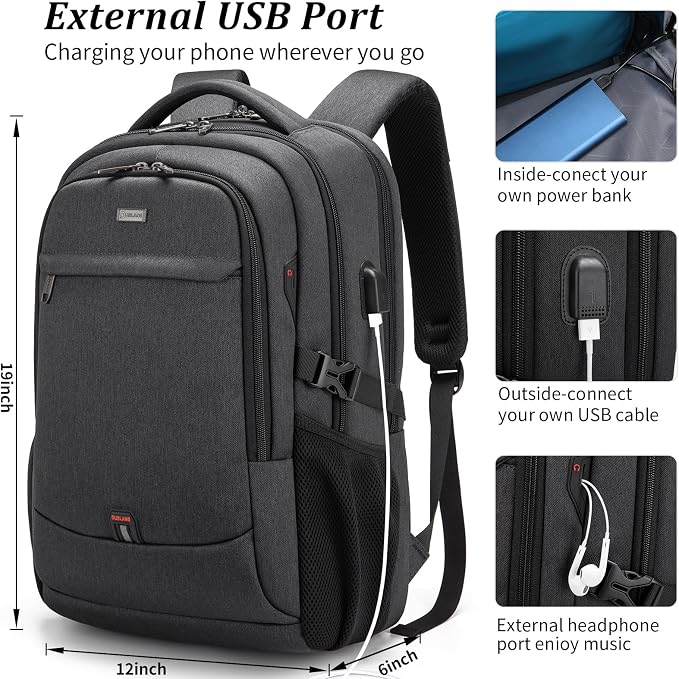 DUSLANG 17 Inch Laptop Backpack - Image 7