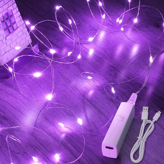 Lakumu Rechargeable Fairy Lights Battery Operated, String Lights by Lakumu