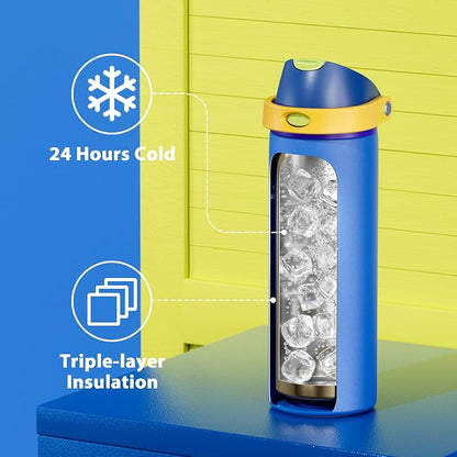 24 oz Insulated Water Bottle for Men: Meoky Stainless Steel Water Bottle - Image 5