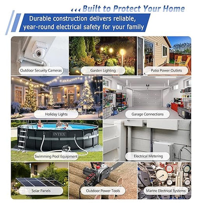NineLeaf White Junction Box, IP65 Waterproof ABS Plastic Electrical Enclosure - Image 5