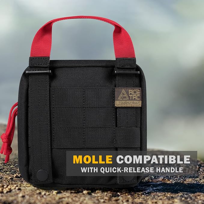 Everlit 180 Pieces Tactical First Aid Kit IFAK Molle EMT Pouch Outdoor Camping - Image 3