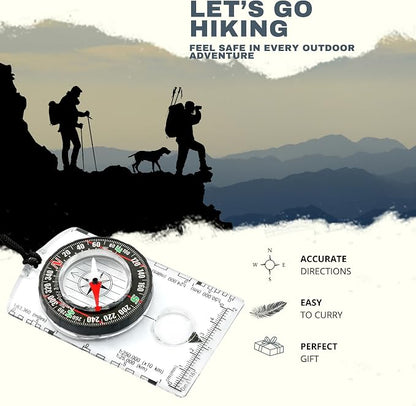 Trekker's Compass Crew Orienteering Compass, Magnetic Navigation Set - Image 2