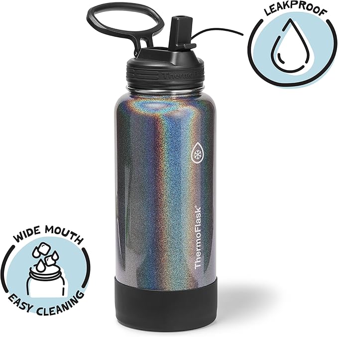 ThermoFlask 32 oz Double Wall Vacuum Insulated Stainless Steel Water Bottle - Image 3