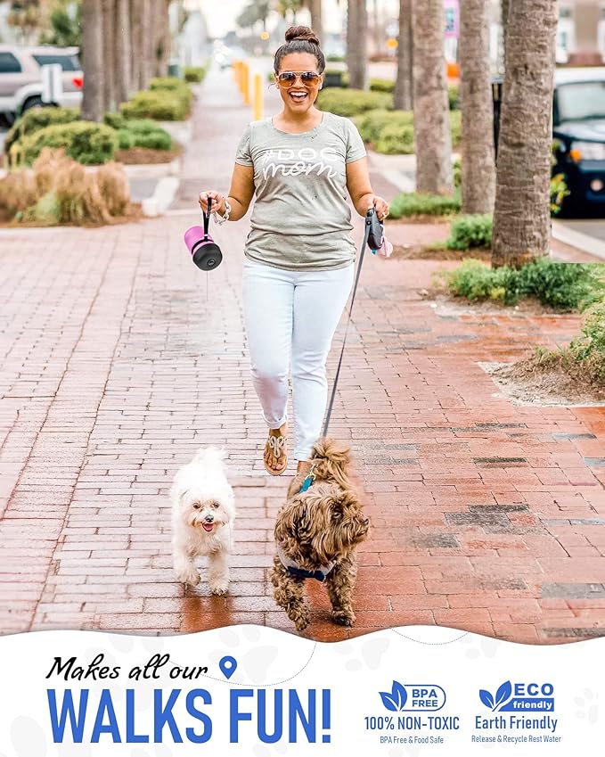 lesotc Dog Water Bottle, Portable Pet Dispenser - Image 2