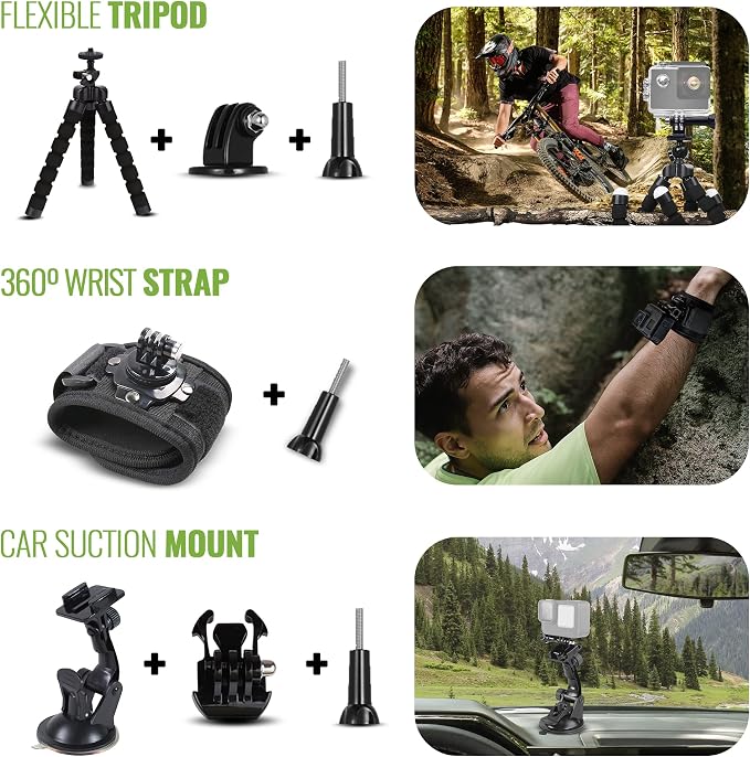 DigiNerds 50-in-1 Action Camera Accessories Kit - Image 3