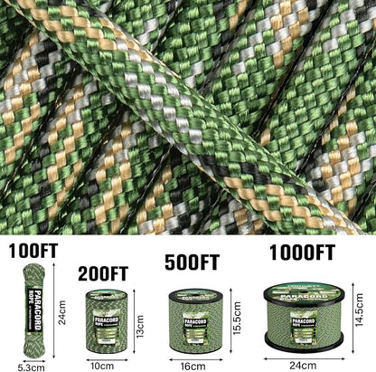 750lb Paracord Rope - 4mm 11 Strand Parachute para Cord Spool Rope Utility - Image 7