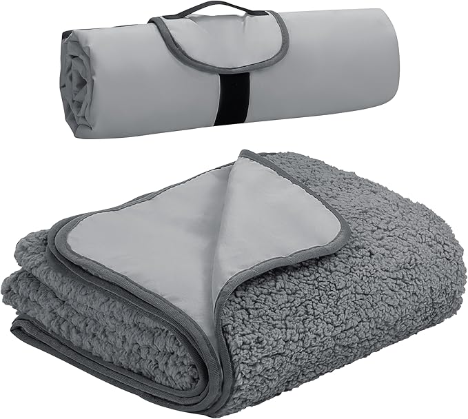 Tirrinia Large Waterproof Outdoor Blanket, Soft Warm Windproof Stadium Blanket by Tirrinia