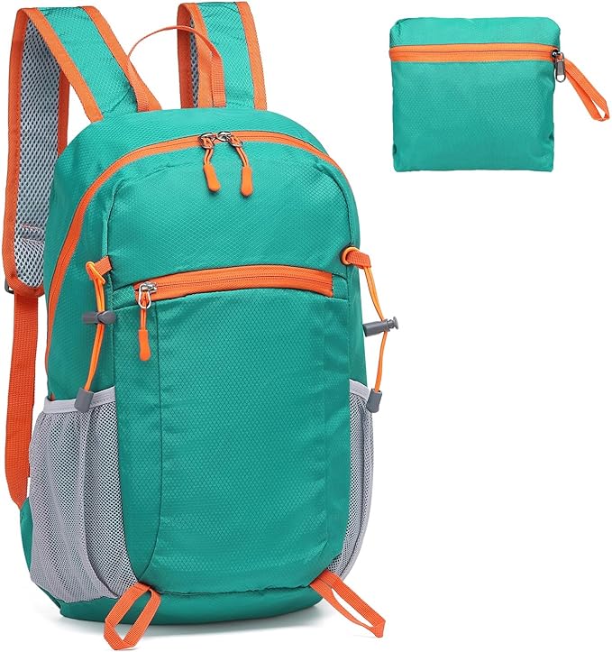 Hiking Daypack Packable, Camping Backpack Water Resistant Lightweight Polyester by SUIKIHUM