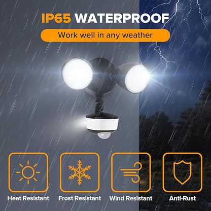 LUTEC 34W 3700 Lumen LED Security Lights Motion Sensor Light Outdoor - Image 6