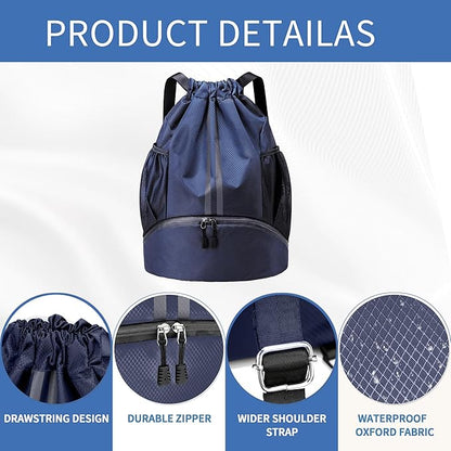 JELUTAR Drawstring Backpack Gym Bag - Image 5