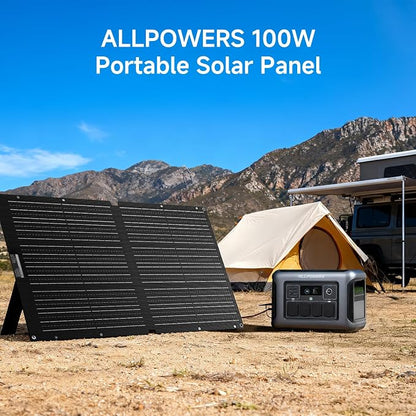 ALLPOWERS SE100 100W Portable Solar Panel Charger, High-Efficiency 23-25% - Image 8