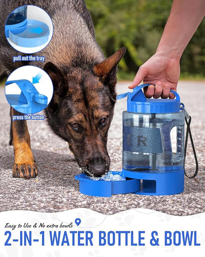Portable Dog Travel Water Bottle, 77oz Large Dog Water Bowl Dispenser Portable - Image 4