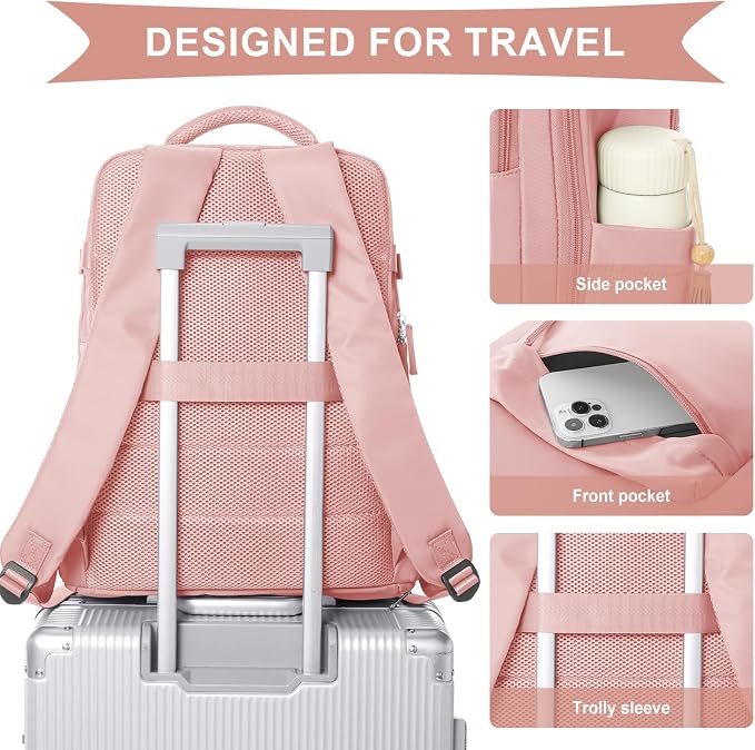WONHOX Large Travel Backpack Carry on Flight Approved Laptop Work Business - Image 6