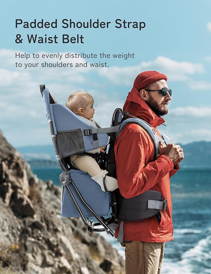 besrey Baby Backpack Carrier, Toddler Hiking Backpack - Image 2