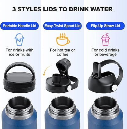 HYDROWION Insulated Water Bottle, 32oz Water Bottle - Image 3