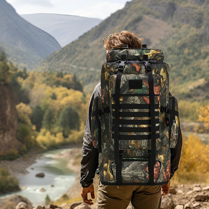 Hiking Backpack for Men 70L/100L Camping Backpack Military Rucksack Molle 3 - Image 7