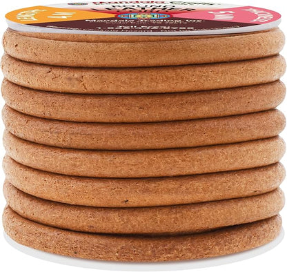 Mandala Crafts Round Genuine Camel Leather Cord - Image 2