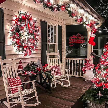 JMEXSUSS 200 LED Red and White Christmas Lights Outdoor, 66ft Halloween String - Image 4