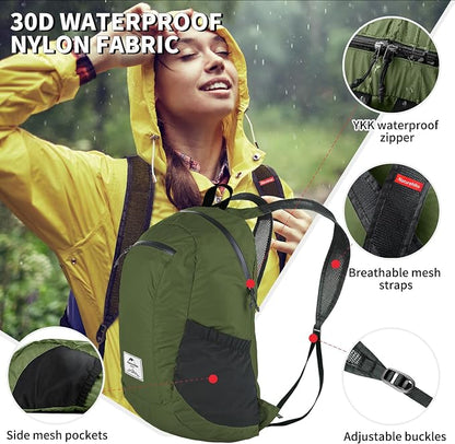 Naturehike 18L Lightweight Hiking Daypack, Waterproof Camping Packable Backpack - Image 4