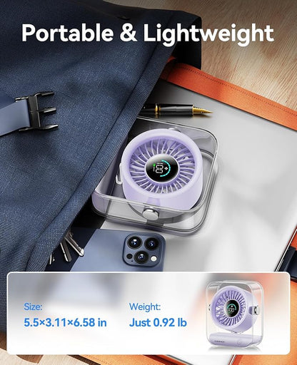 KIMMOO USB Desk Fan, Quiet Table Fan - Image 6
