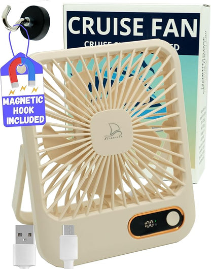 Nordmoose Cruise Ship Approved Fan – Up To 16 Hours Battery Life, USB by NordmooseCruisingFishingEssentials