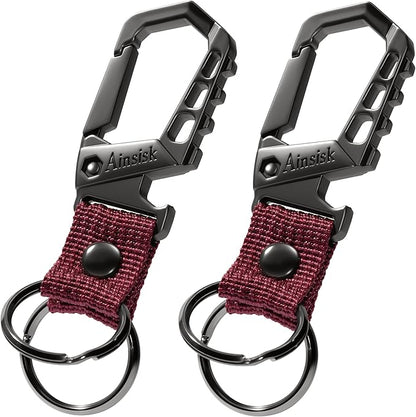 Heavy duty key chain, bottle opener function car keychains, versatile metal by Unknown