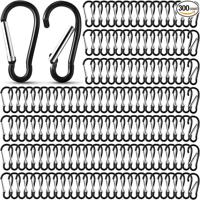 Yaocom 300 Pcs 2" Carabiner Bulk Small Carabiner Clip by Yaocom