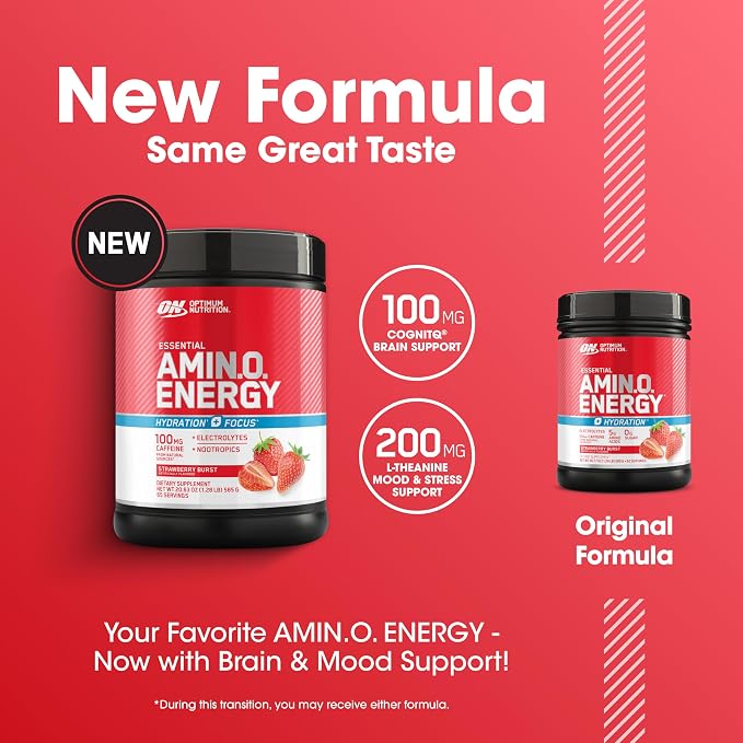 Optimum Nutrition Amino Energy Powder Plus Focus, - Image 4
