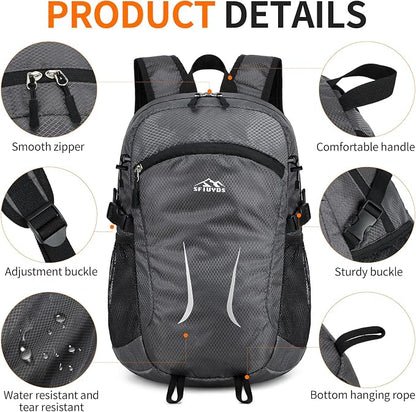 Small Hiking Backpack 35L Travel Lightweight Hiking Packable Daypack - Image 7