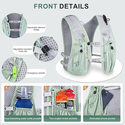 BECOJADDE Running Vest Hydration Backpack - Image 2