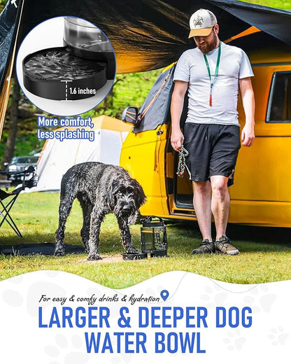 Dog Water Bottle Travel Bowl, 77oz Large Portable Dog Water Bowl Dispenser - Image 5