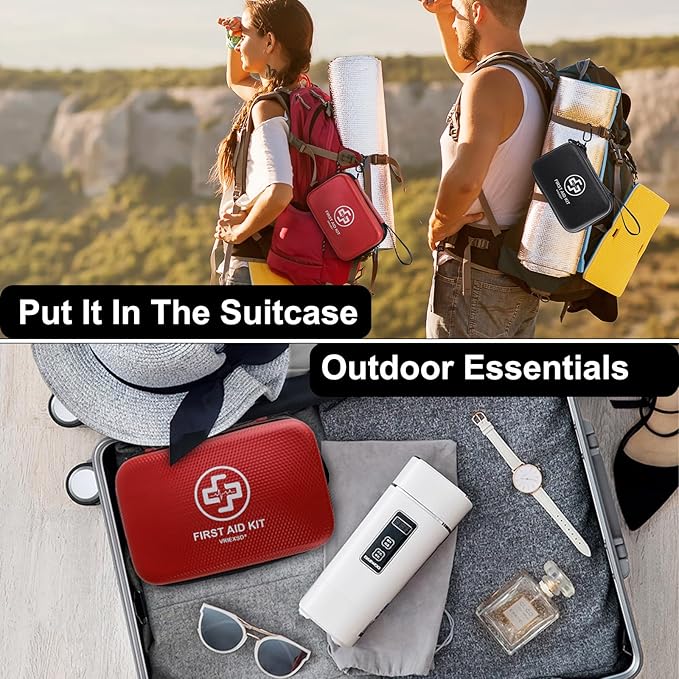 VRIEXSD Premium First Aid Kit, 320 Piece Waterproof Hard Shell Eva First Aid Kit - Image 6