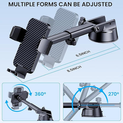 GUWEZ Phone Holders for Your Car Cell Phone Car Holder 3 in 1 - Image 3