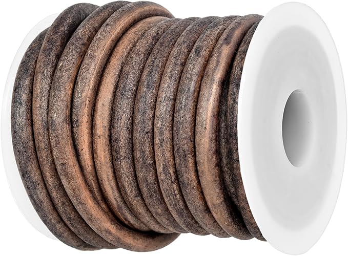 GENIQUE Real/Genuine Round Leather String Cord by GENIQUE