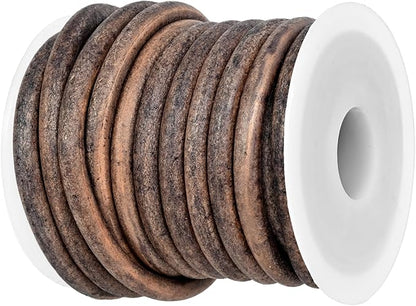 GENIQUE Real/Genuine Round Leather String Cord by GENIQUE