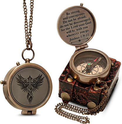 Handmade Brass Antique Compass - Image 2