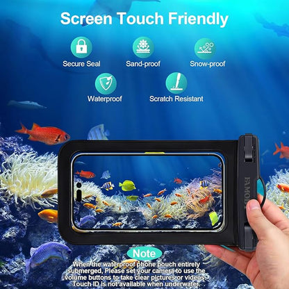 Up to 8.7" 6 Pack Multicolor Waterproof Phone Pouch, Large Phone Waterproof - Image 5