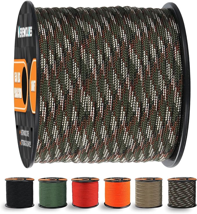 WEREWOLVES 650lb Paracord/Parachute Cord by WEREWOLVES
