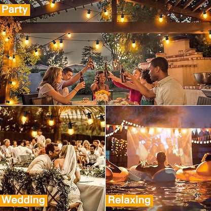 Ollny Outdoor String Lights, 50 FT Waterproof Connectable Patio Lights - Image 6