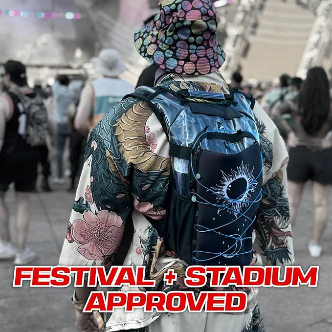RAVERUNNER® Anti-Theft Hydration Backpack | Festival Approved Rave Backpack - Image 4